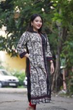 Bagru handblock side slite kurti