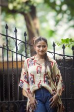 Ajrak Handblock Kaftan Style Shirt