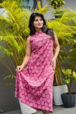 Dabu Print Aline Dress - Image 5
