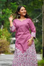 Machine Work Patch Kurti - Image 2