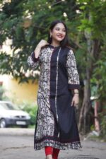 Bagru handblock side slite kurti - Image 5