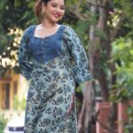 Pomegranate Handblock Patch Work Kurti