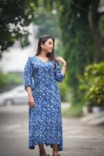 Indigo Modal A line Dress - Image 2