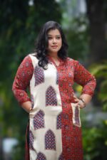 Modal Ajrak Handblock Kurti - Image 6