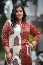 Modal Ajrak Handblock Kurti - Image 3