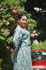 Pomegranate Handblock Cotton Kurti - Image 3