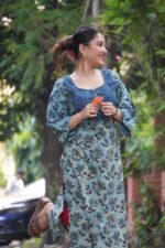 Pomegranate Handblock Patch Work Kurti - Image 2