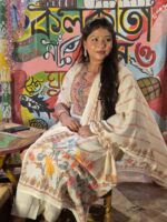 Floral print sequence work 3pc set - Image 3