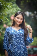Indigo Modal A line Dress - Image 3