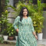 Pomegranate Handblock Cotton Kurti