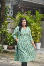 Pomegranate Handblock Cotton Kurti