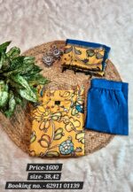 Pen Kalamkari 3 pc Set in Banglore  Silk - Image 7
