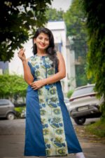 Ditachable Sleeve Side Pannel Kurti