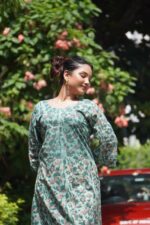 Pomegranate Handblock Cotton Kurti - Image 4