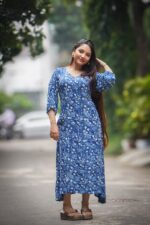Indigo Modal A line Dress