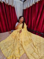 Full Jaal Premium Chikankari  Saree