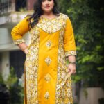 Bagru Natural Handblock Kurti With Applique Work