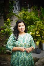 Pomegranate Handblock Cotton Kurti - Image 4