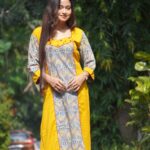 Bagru Handblock Mirrorwork Kurti