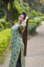 Modal Vanaspati Handblock Kurti - Image 6