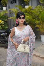 Degital Print Organza Saree - Image 8