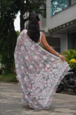 Degital Print Organza Saree - Image 5
