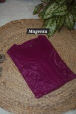 Viscose heavy work Long kurti - Image 13
