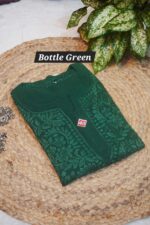 Viscose heavy work Long kurti - Image 12