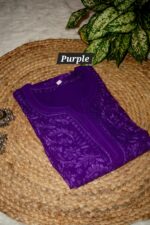 Viscose heavy work Long kurti - Image 10