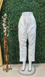 Lycra 3D side rose designs stretchable straight pant - Image 2