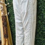 Lycra 3D side rose designs stretchable straight pant