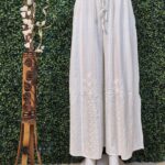 Kali Rayon chikankari plazzo  3d design 2