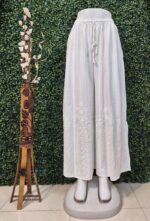Kali Rayon chikankari plazzo  3d design 2