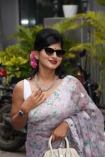 Degital Print Organza Saree - Image 9